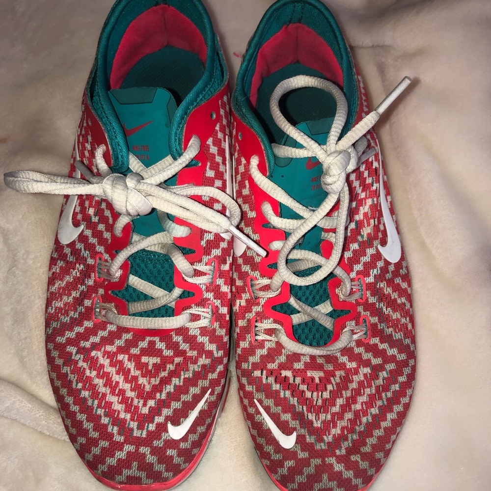 Red & white Nikes